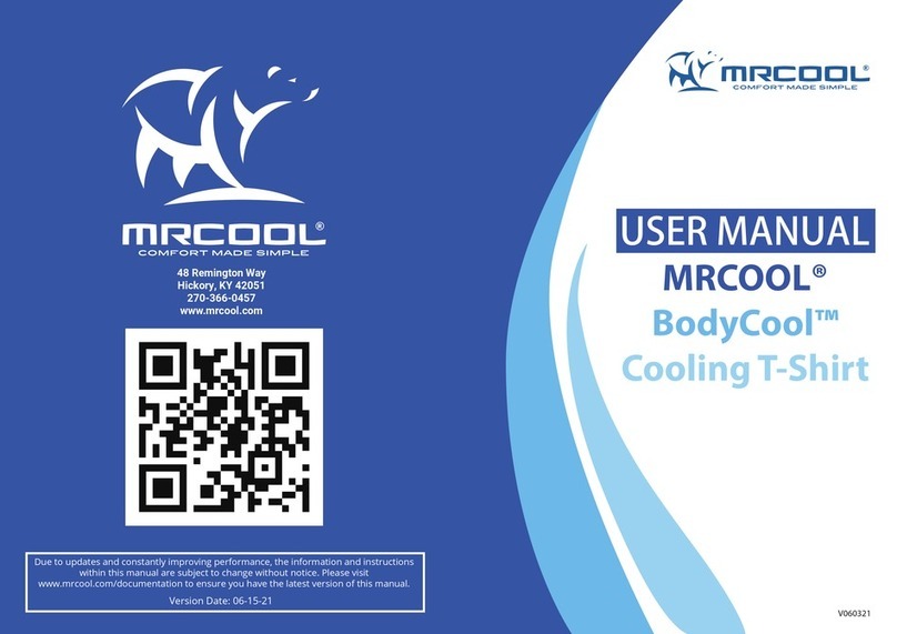 MrCool BodyCool Cooling T-Shirt user manual