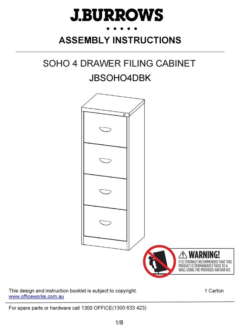J.Burrows JBSOHO4DBK Assembly instructions J.Burrows JBSOHO4DBK Assembly instructions