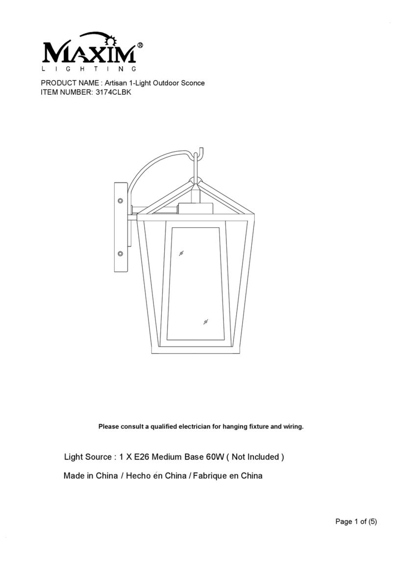 Maxim Artisan 3174CLBK User manual