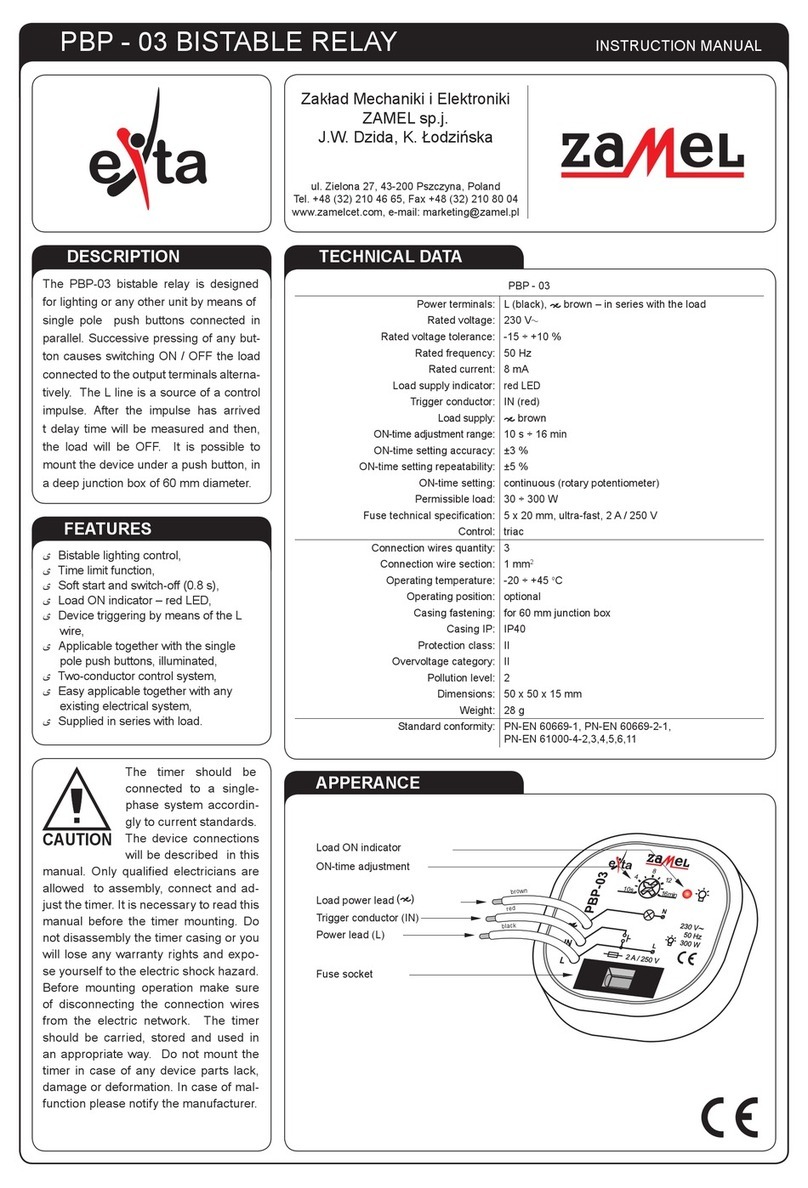 Zamel exta PB Series User manual
