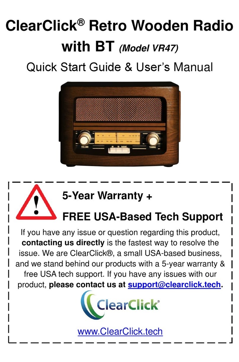 ClearClick VR47 Quick start guide & user manual