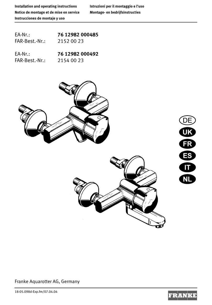 Franke 2152 00 23 User manual