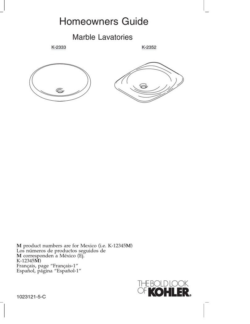 Kohler Botticelli K-2333 Assembly instructions