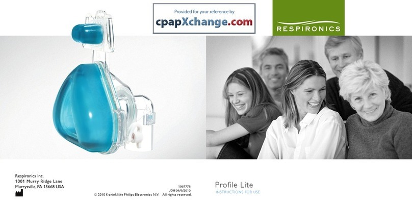 Respironics Profile Lite Instructions for use