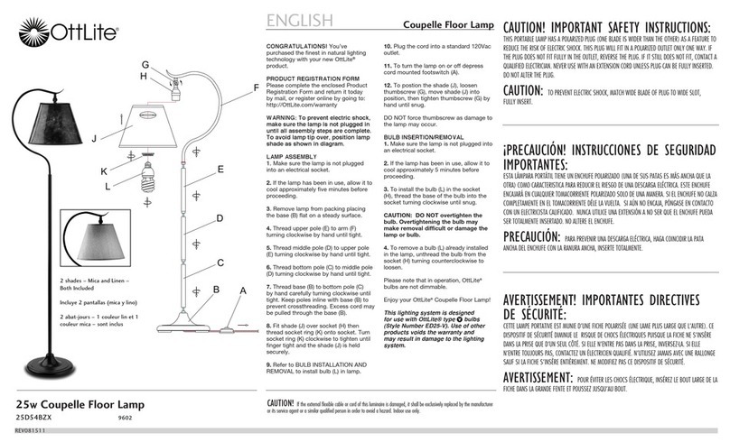OttLite 25D54BZX User manual