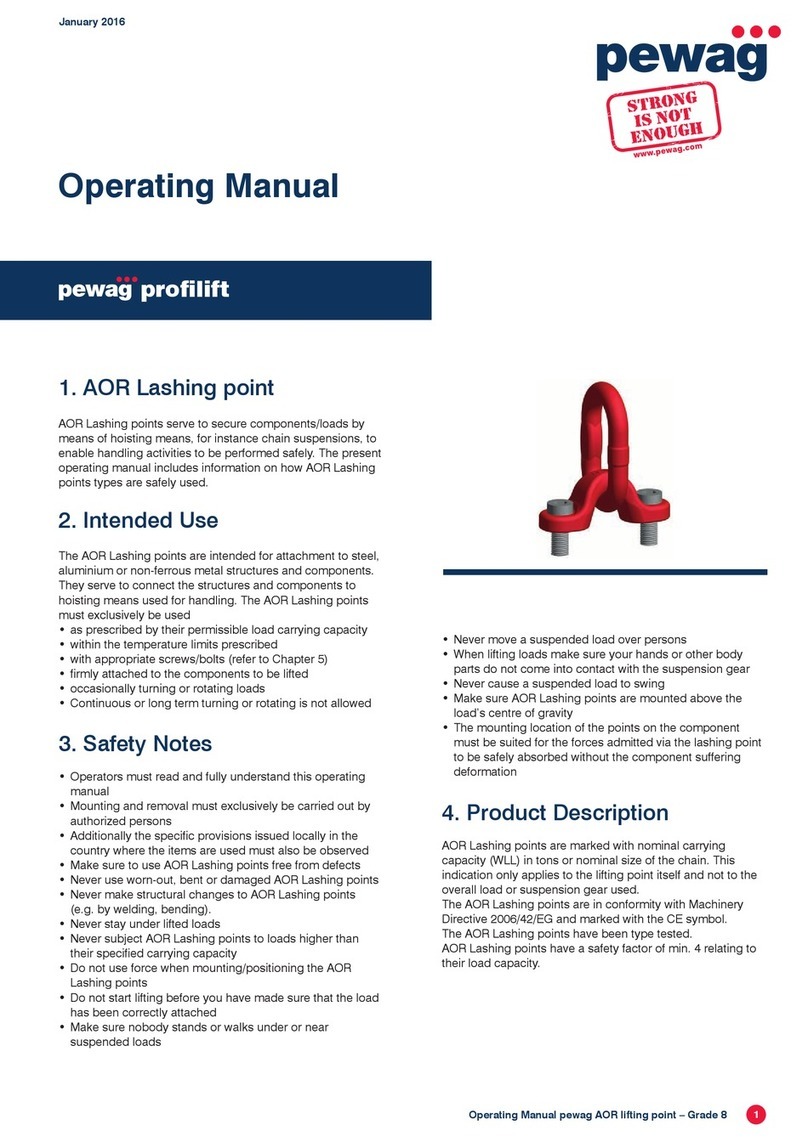 pewag Profilift AOR 10 User manual pewag Profilift AOR 10 User manual
