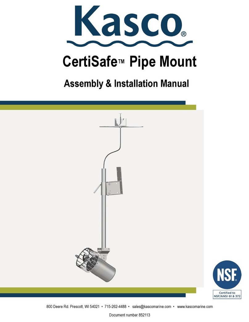 NSF Kasco CertiSafe PM-100 Assembly & installation manual