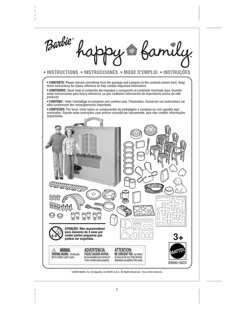Mattel Barbie Happy Family B9880 instructions
