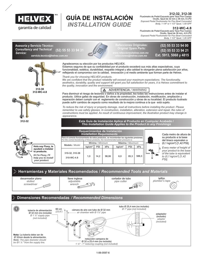 Helvex 312-WC-4.8 User manual