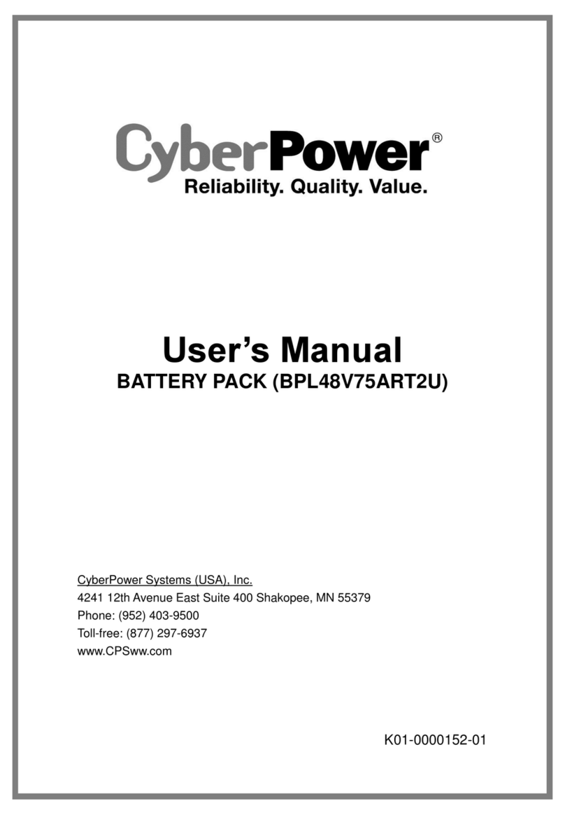 CyberPower BPL48V75ART2U user manual