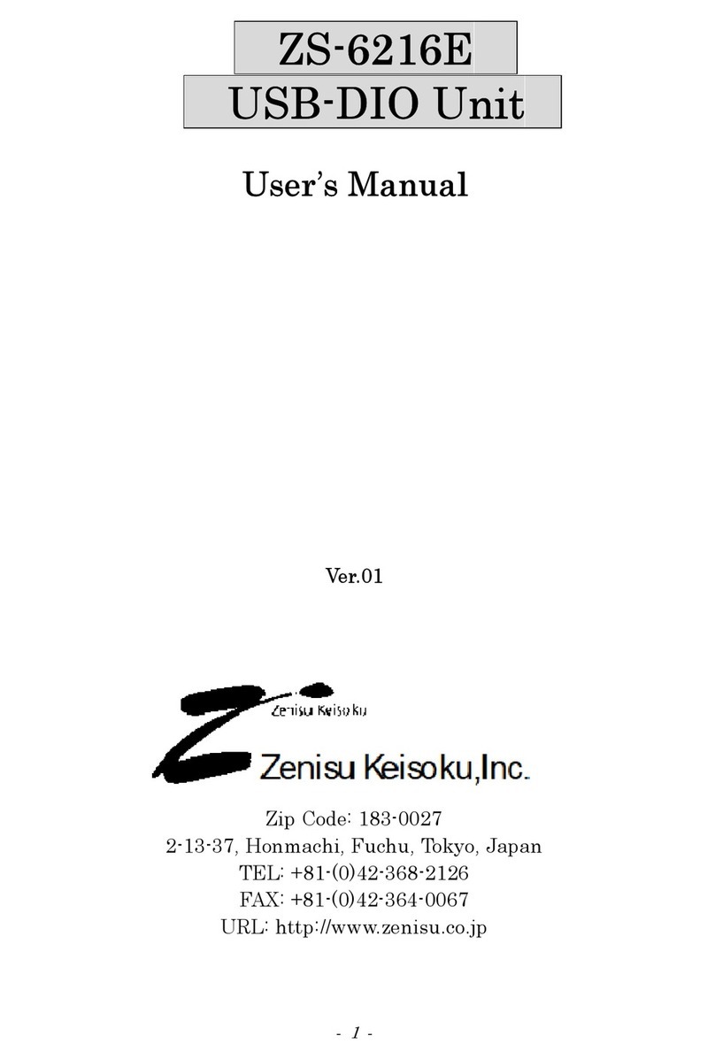 Zenisu Keisoku ZS-6216E user manual