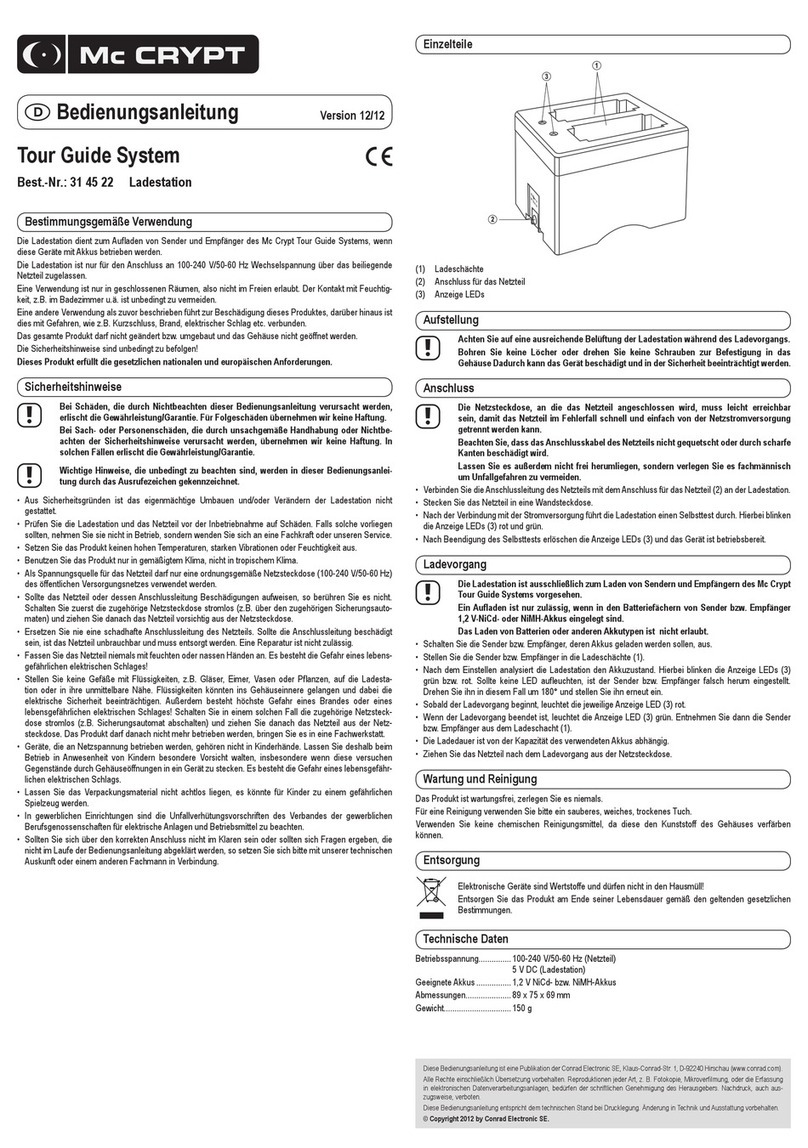 MC Crypt 31 45 22 operating instructions