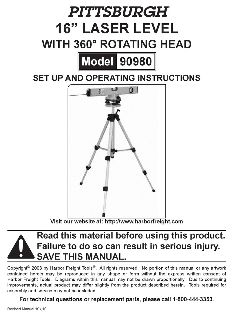 Pittsburgh 90980 Set up and operating instructions