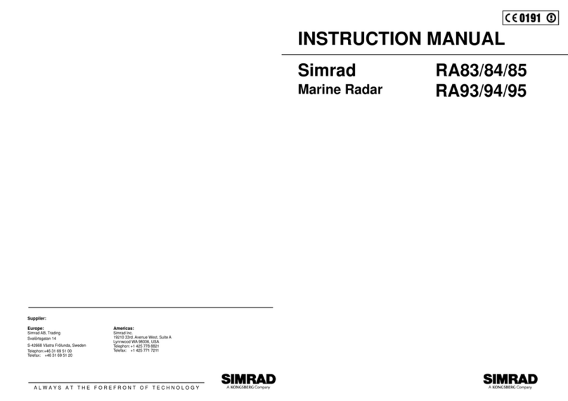 Kongsberg Simrad RA83 User manual