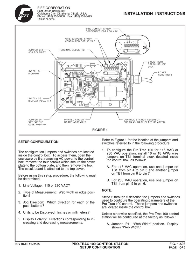 Fife PRO-TRAC 100 installation instructions