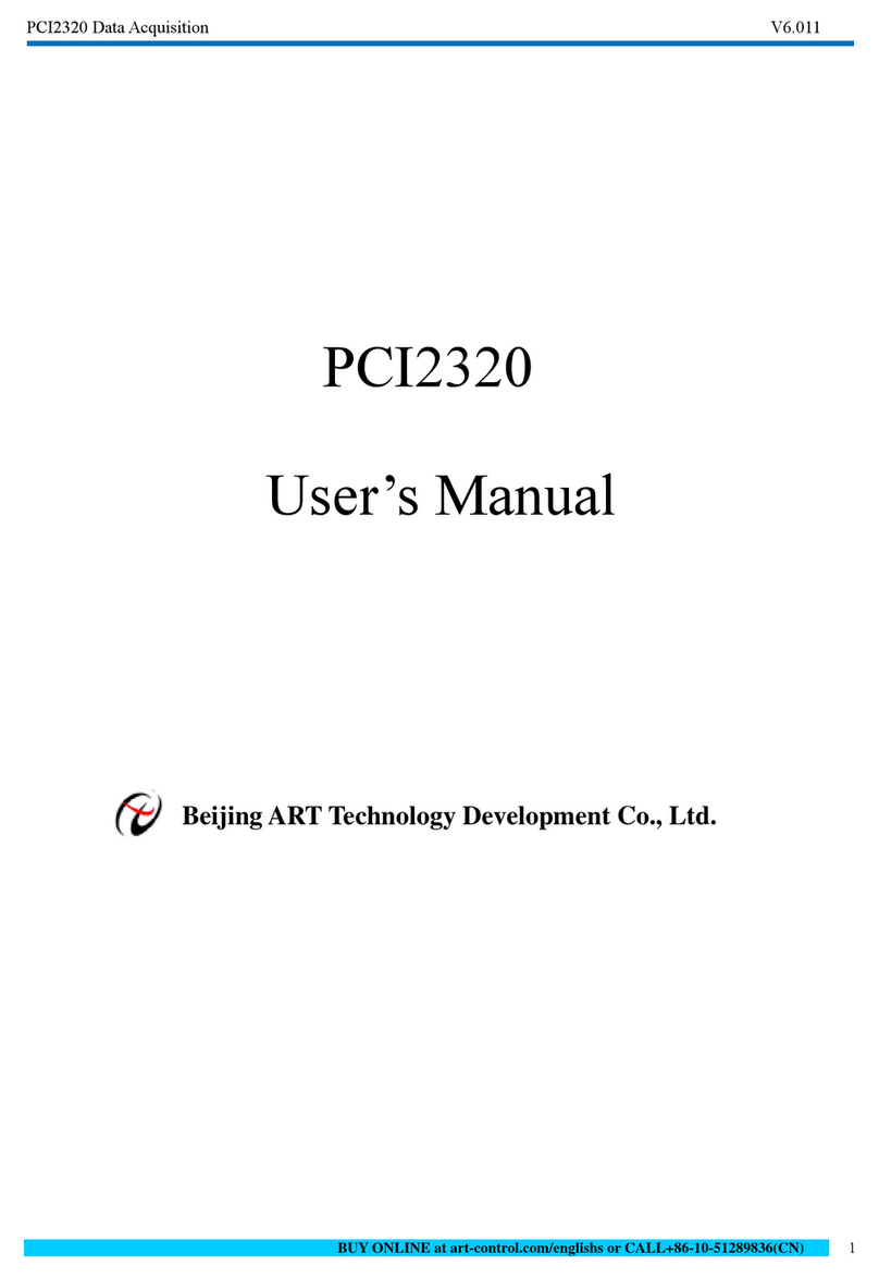 Beijing ART Tech PCI2320 user manual