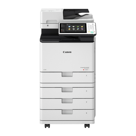 Canon mageRUNNER ADVANCE C355iF Installation guide