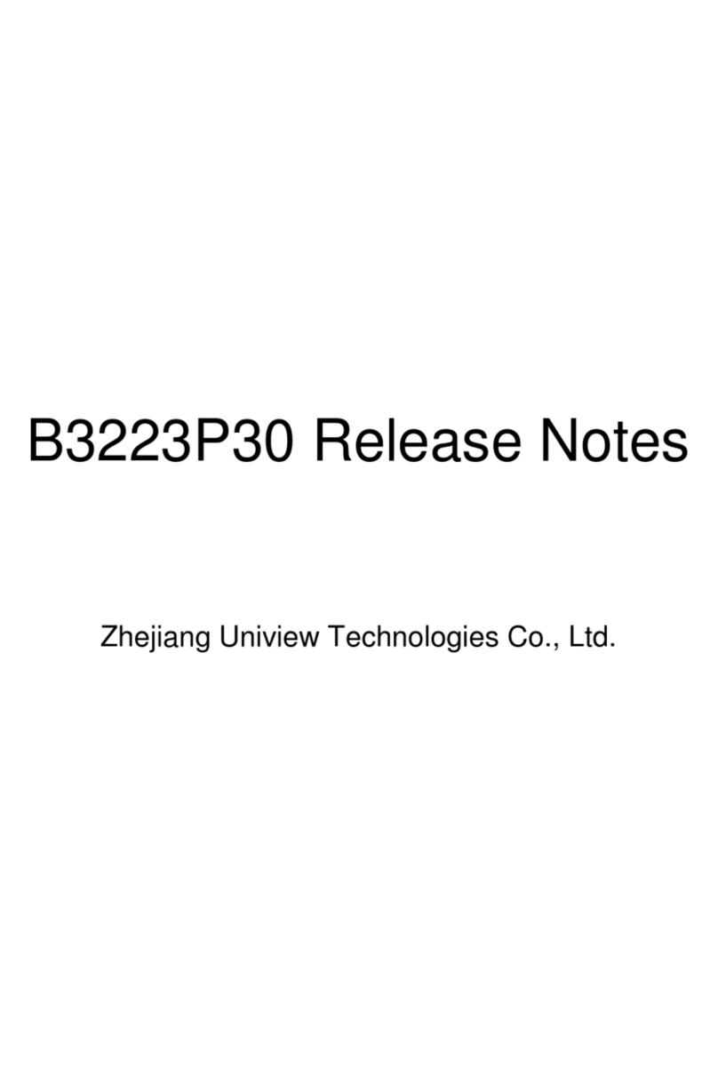 Zhejiang Uniview Technologies B3223P30 Release notes
