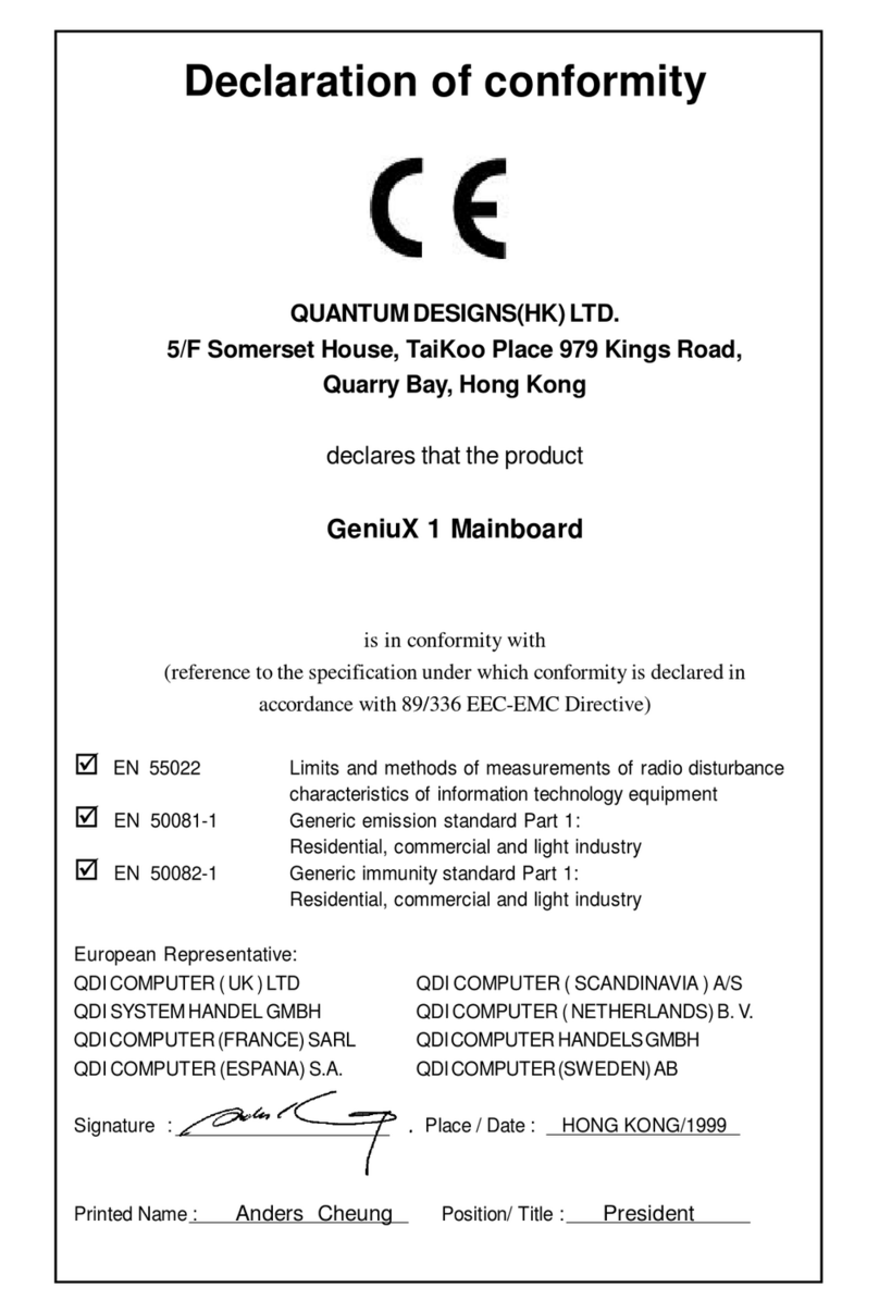 QDI GeniuX 1 manual