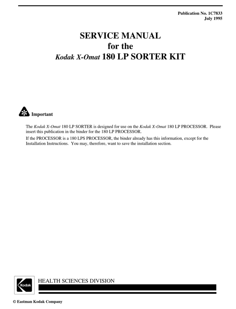 EASTMAN Kodak X-Omat 180 LP Service manual EASTMAN Kodak X-Omat 180 LP Service manual
