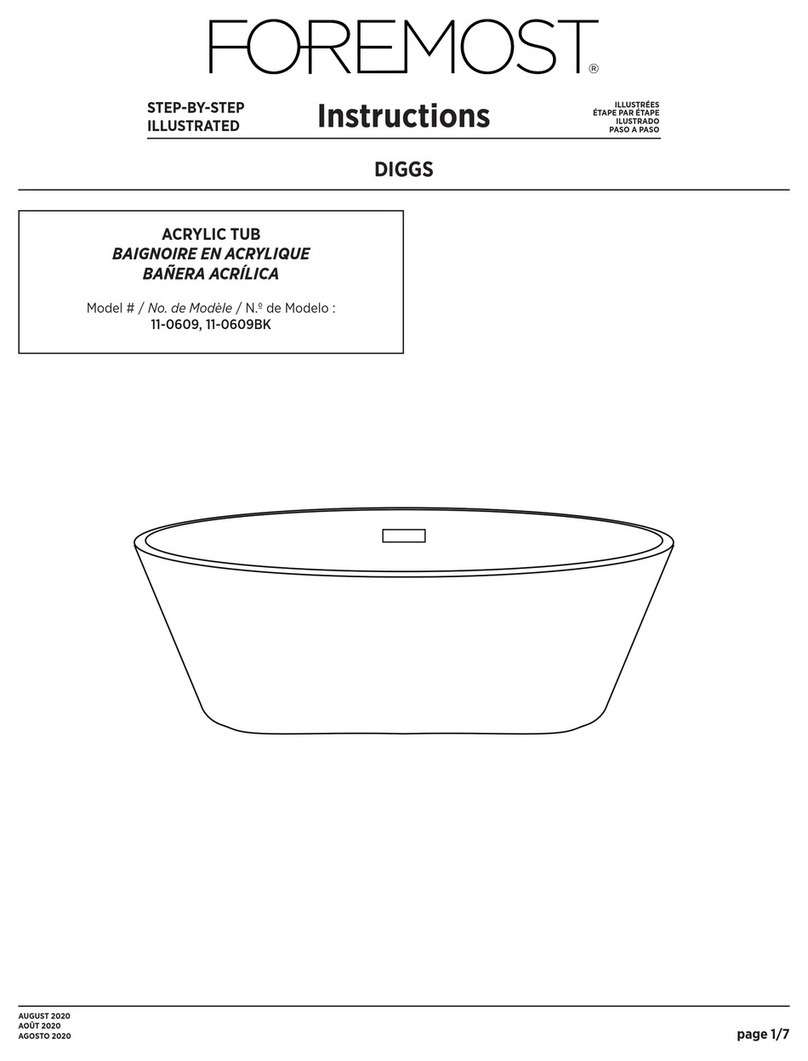 Foremost DIGGS 11-0609 instructions