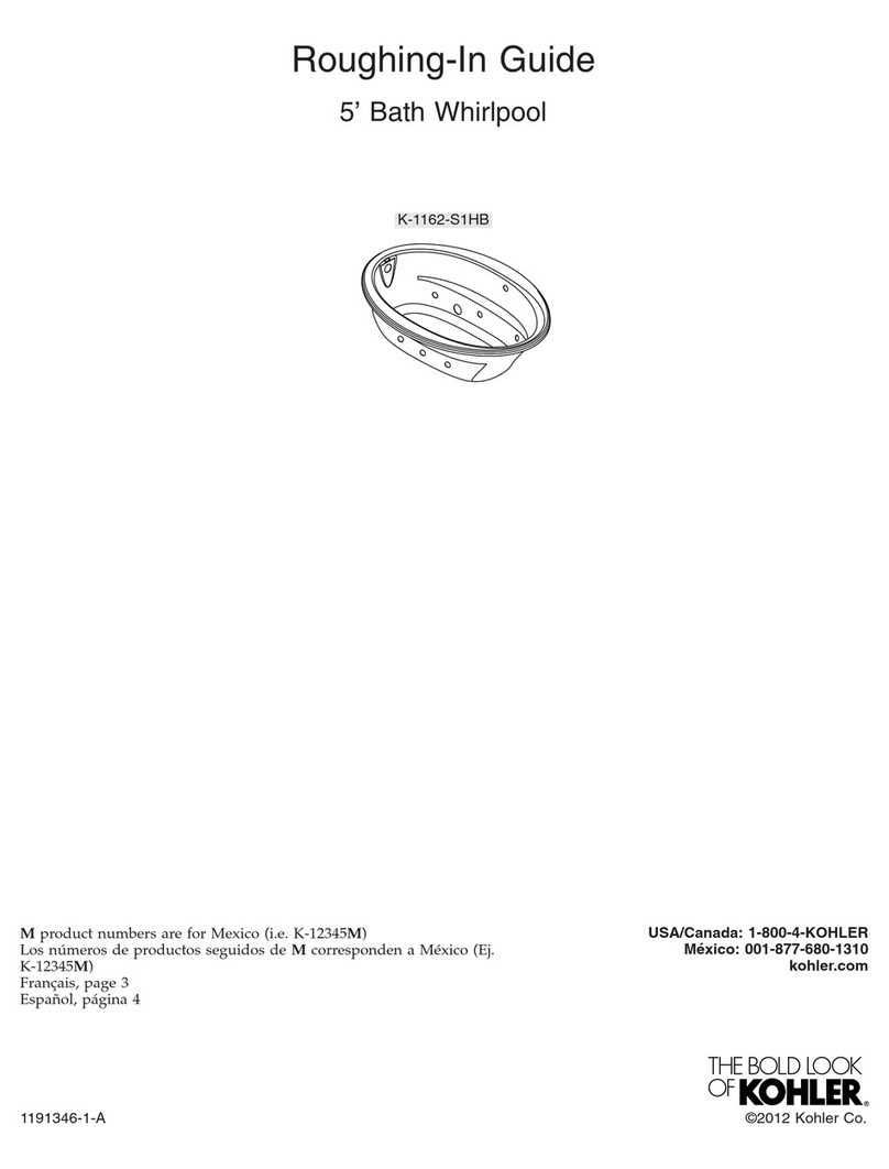 Kohler K-1162-S1HB Quick start guide