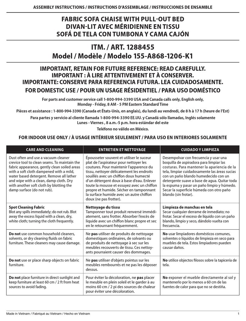 Costco 155-A868-1206-K1 User manual Costco 155-A868-1206-K1 User manual