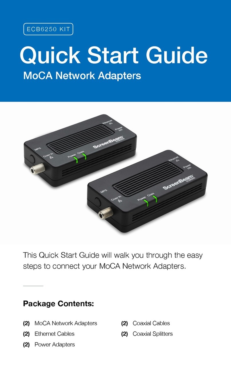 ScreenBeam ECB6250 quick start guide