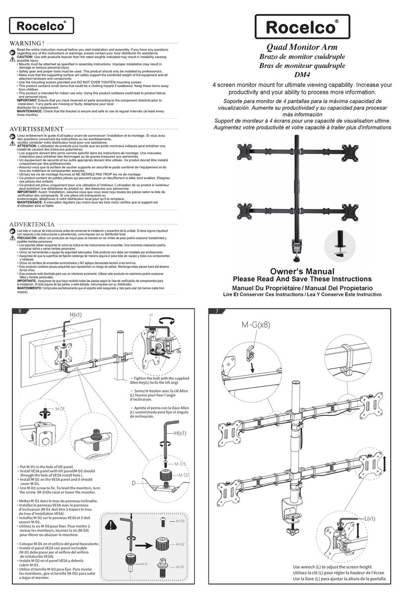 Rocelco DM4 owner's manual