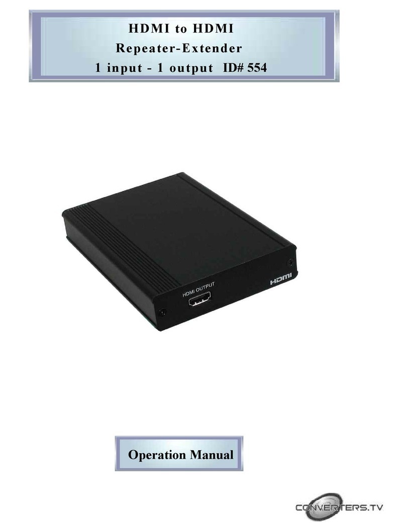 Converters.TV 554 Operation manual