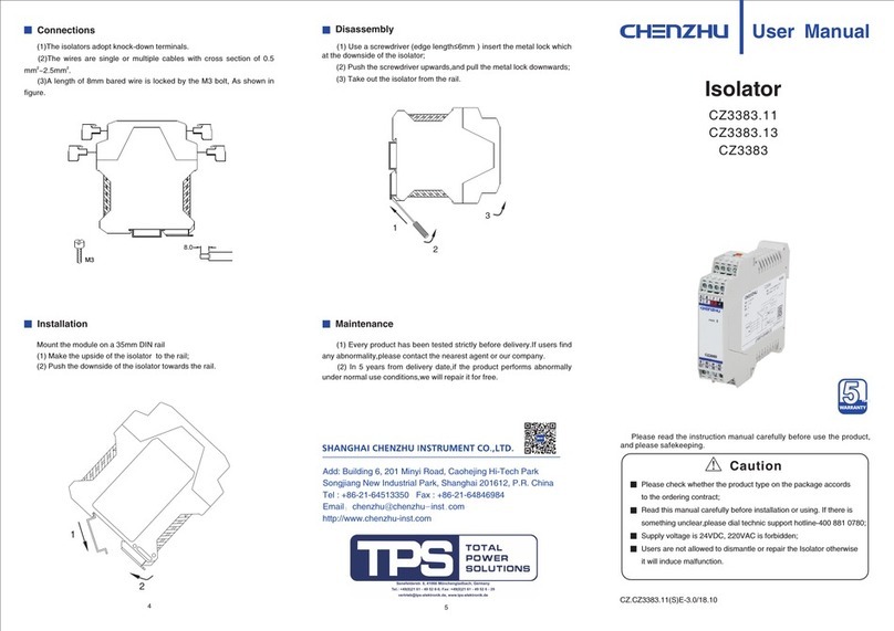 Chenzhu CZ3383.11 user manual