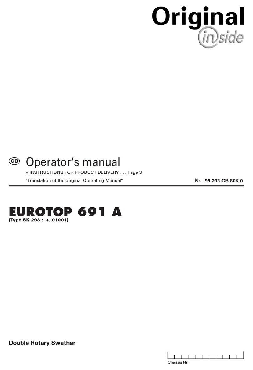 Pottinger Landsberg Eurotop 421A Operator's manual
