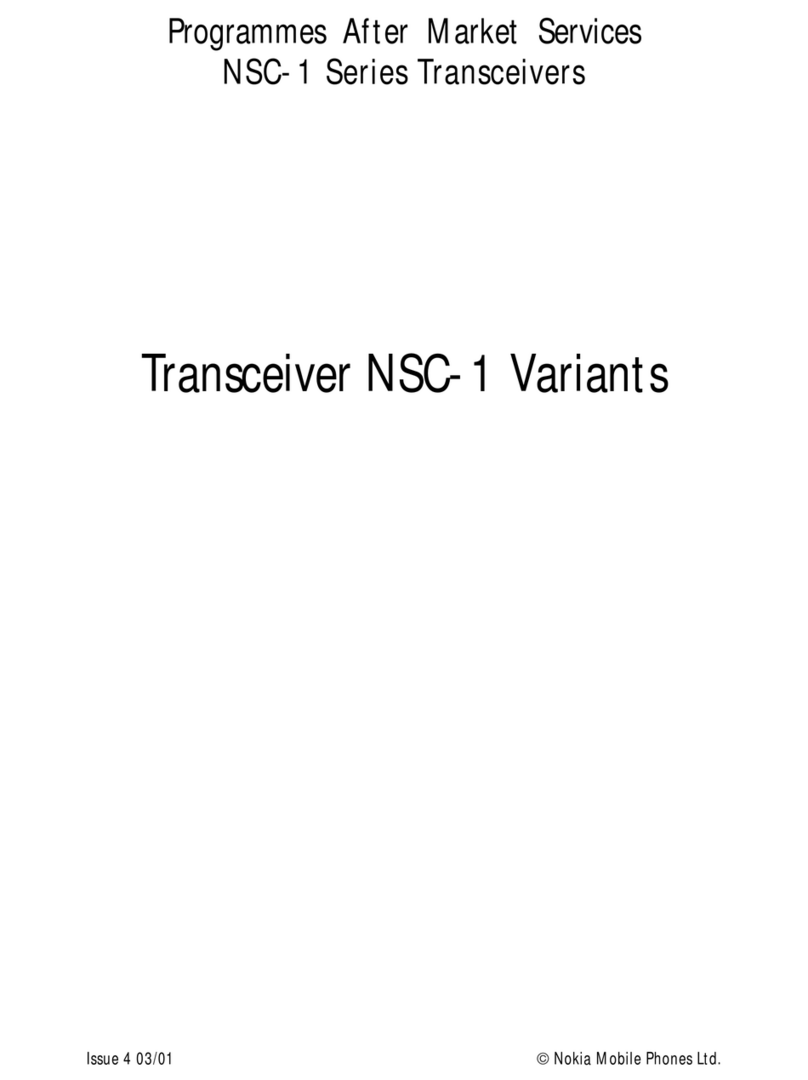 Nokia NSC-1 SERIES User manual Nokia NSC-1 SERIES User manual