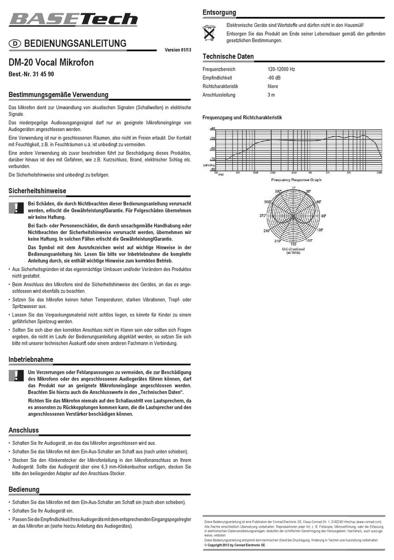 BASETech DM-20 operating instructions