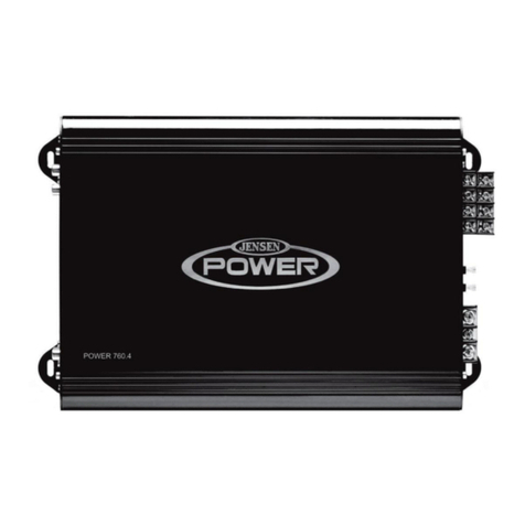 Jensen power Power 4002 Installation and operation manual