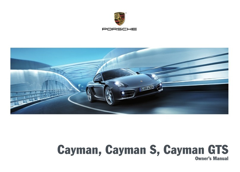 Porsche CAYMAN - User manual