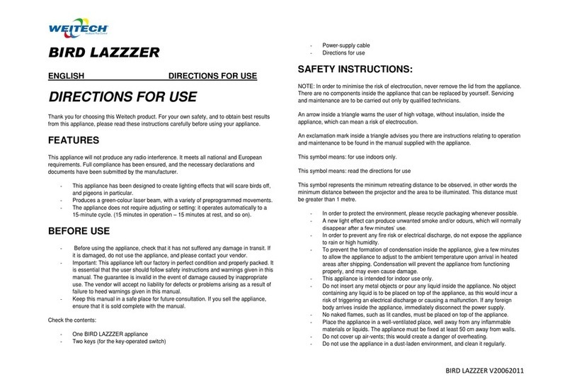 Weitech BIRD LAZZZER Manual