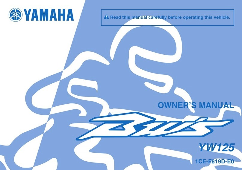 Yamaha Bws YW125 owner's manual