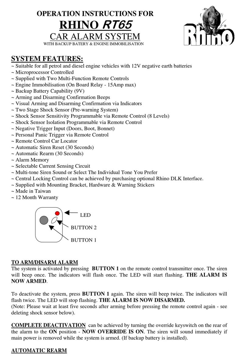RHINO RT65 Operation instructions