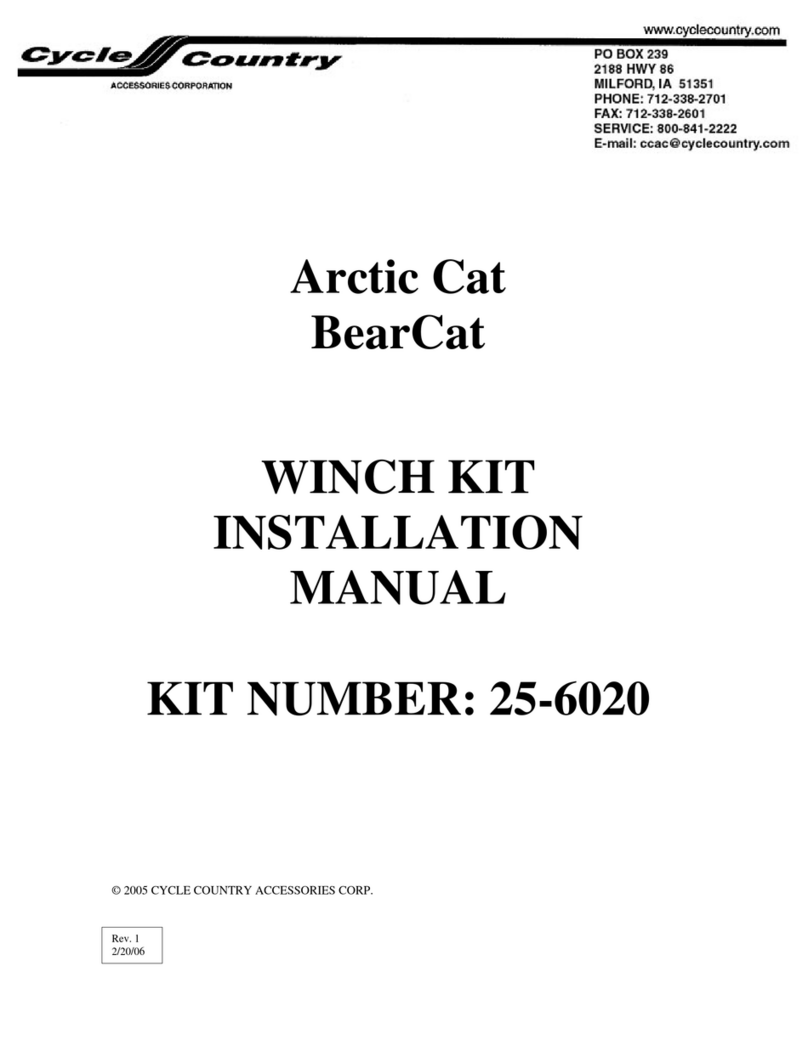 Cycle Country 25-6020 installation manual