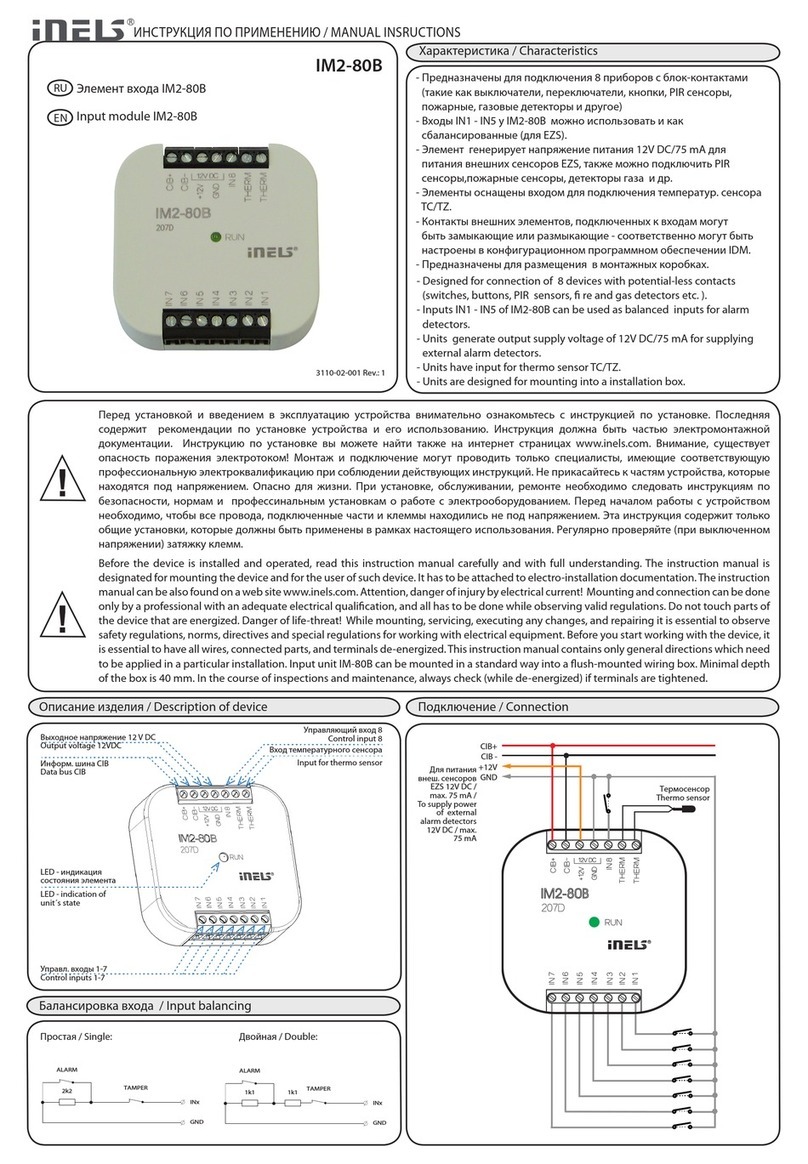 iNels IM2-80B User manual