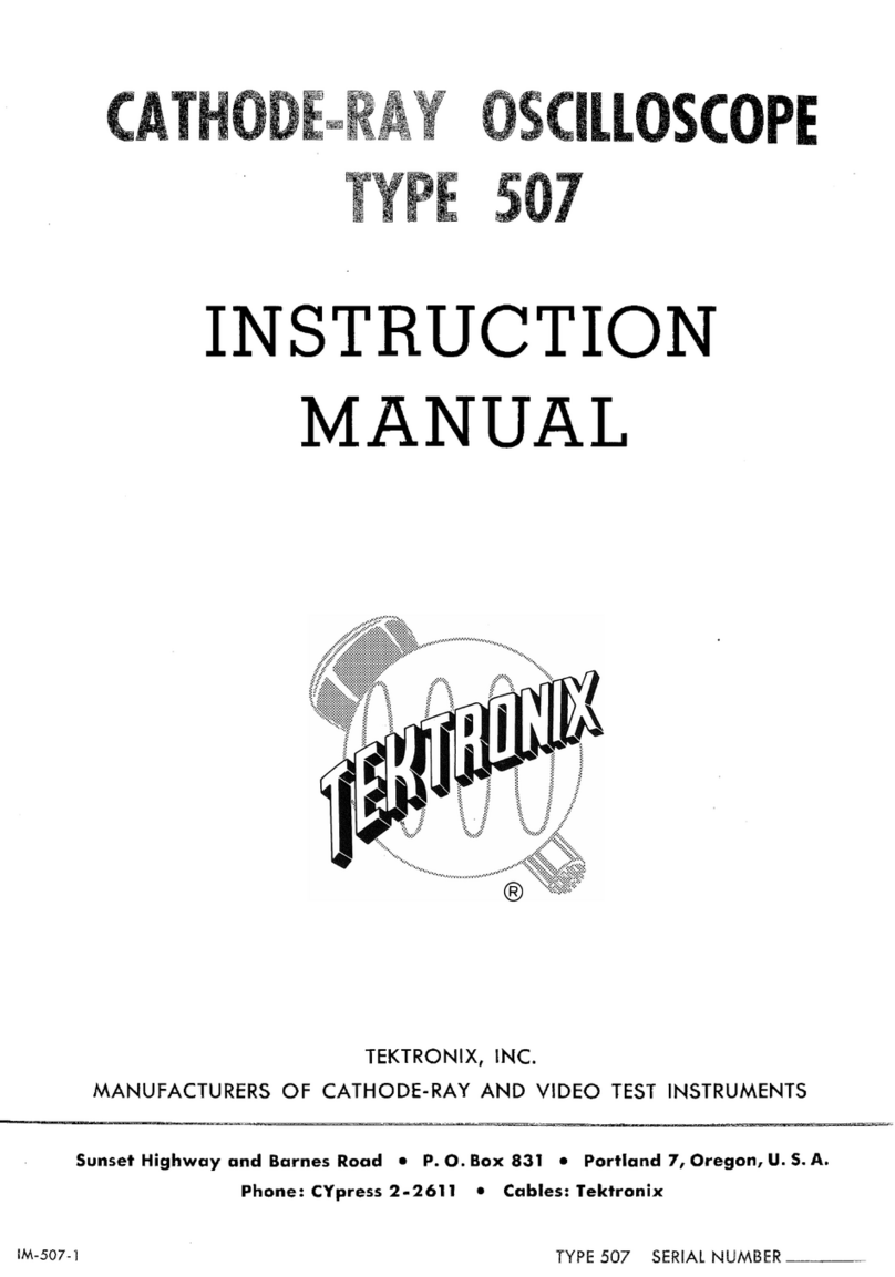 Tektronix 507 User manual