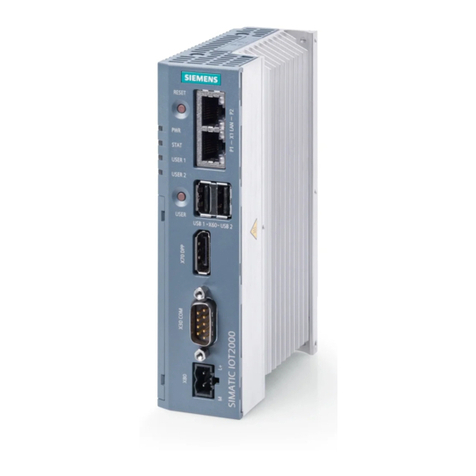 Siemens SIMATIC IOT2050 User manual