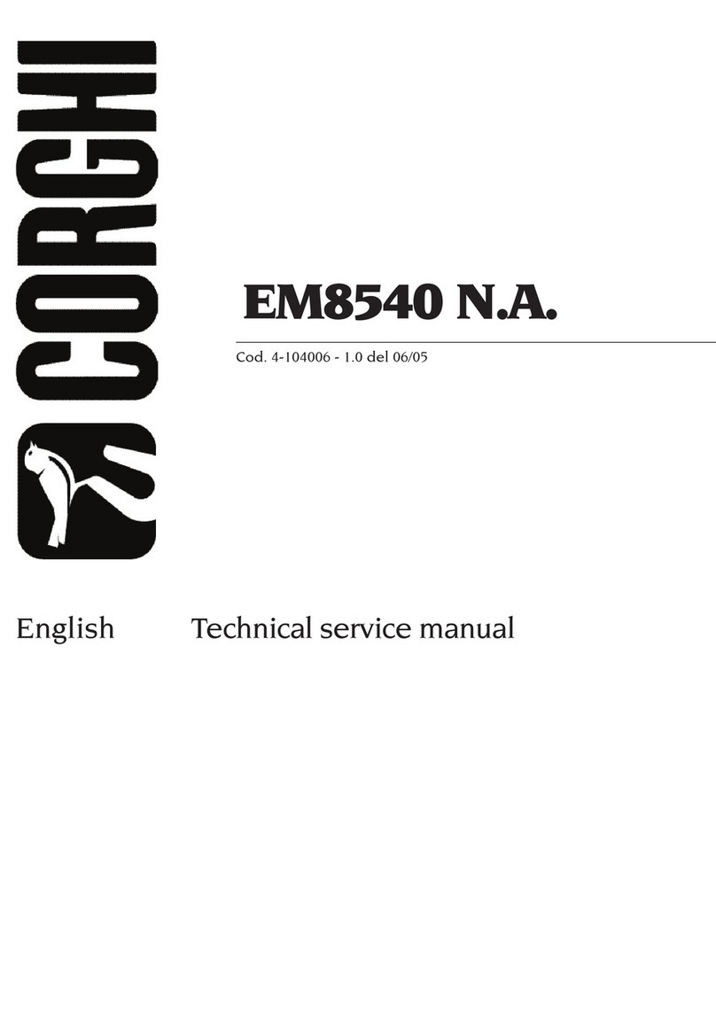 Corghi EM8540 Technical & service manual