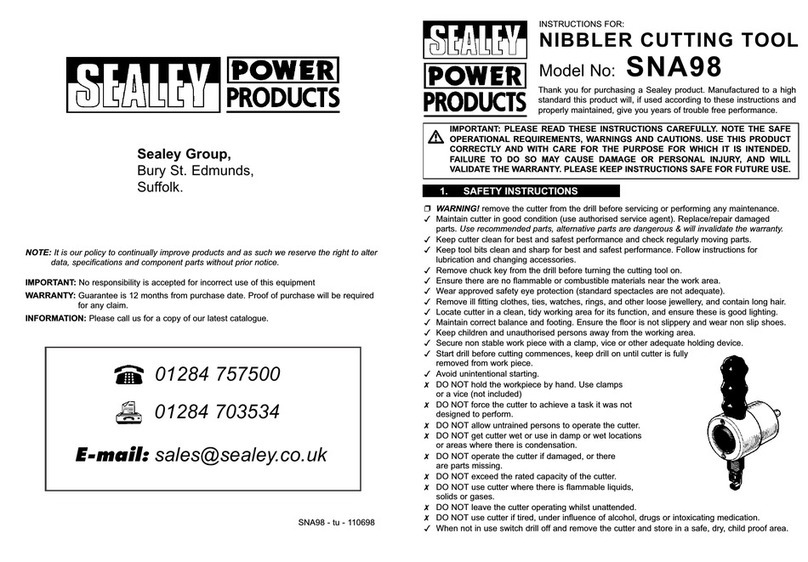 Sealey SNA98 User manual