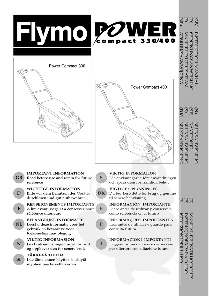 Flymo VISION COMPACT 330 instruction manual