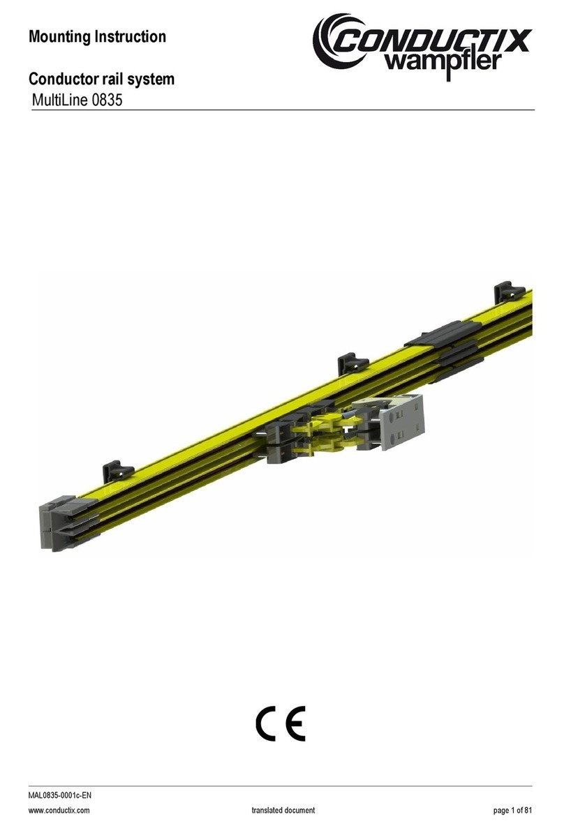 Conductix-Wampfler MultiLine 0835 Mounting instruction Conductix-Wampfler MultiLine 0835 Mounting instruction