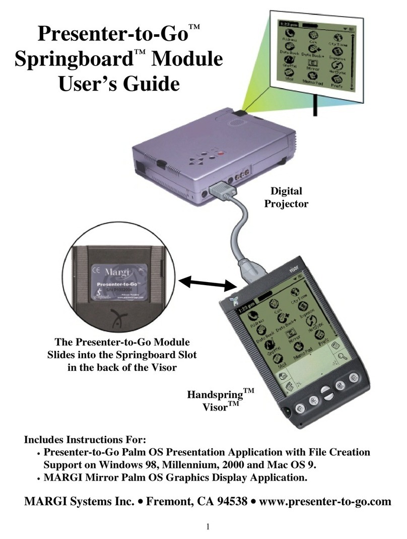 Margi Presenter-to-Go Springboard user guide