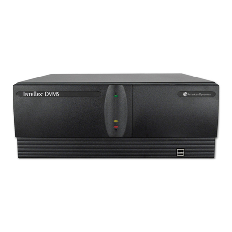 American Dynamics Intellex Digital Recorder User manual American Dynamics Intellex Digital Recorder User manual
