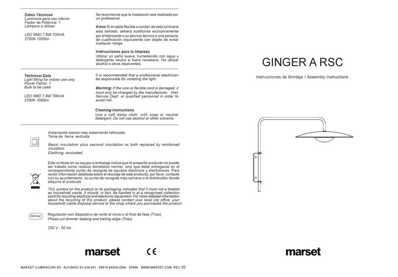 marset GINGER A RSC User manual